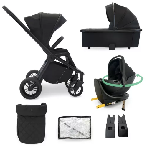 My Babiie MB450i 3-in-1 Travel System with Rotating Car Seat + Base